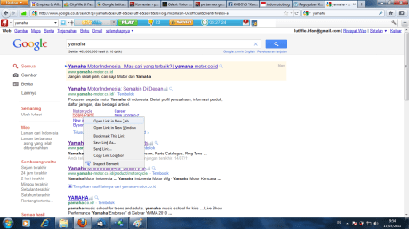 klik kanan spare parts