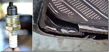 akibat cuci motor miring