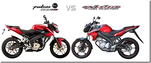 desain bajaj p200ns vs yamah new vixion 2013