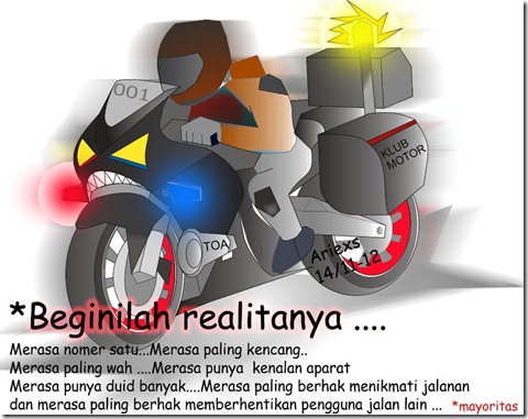 klub motor bersirene strobo