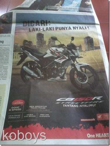 iklan honda CB150R