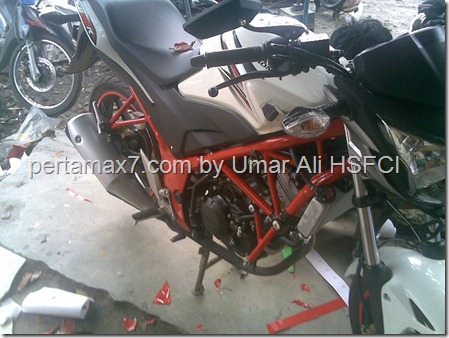 honda cb150r tralis merah skotlite