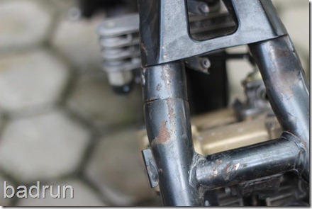 rangka suzuki satria F patah 4