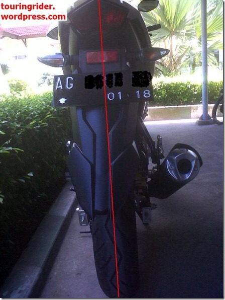 spakbor yamaha new vixion miring