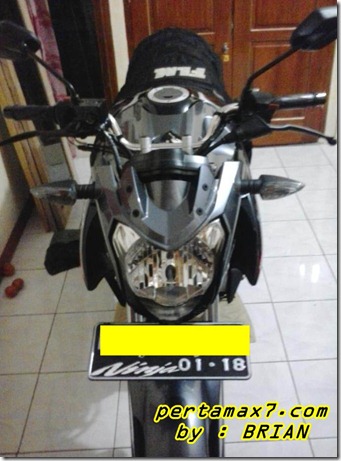 dudukan plat nomer yamaha new vixion dengan braket nopol suzuki satria f 5