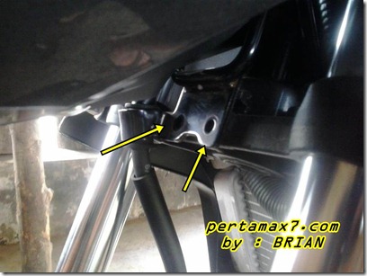 dudukan plat nomer yamaha new vixion dengan braket nopol suzuki satria f 6