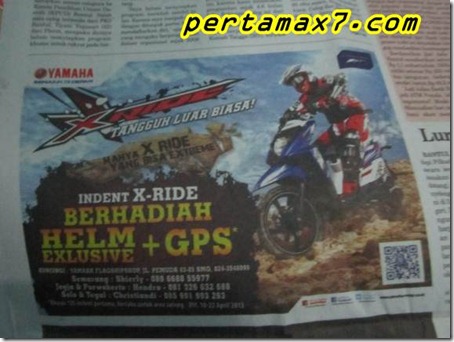 indent yamaha x-ride
