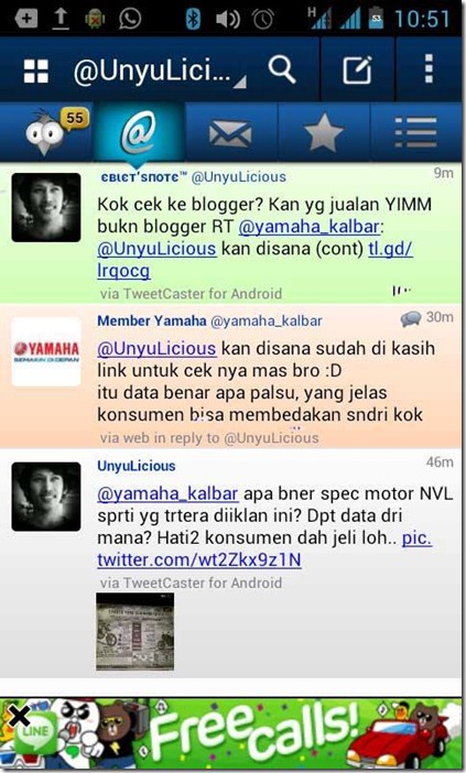 jawaban yamaha kalbar atas iklan