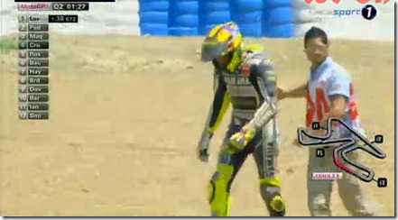 rossi crash qualifying jerez motogp 2013