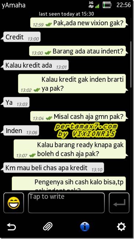 ulah oknum sales yamaha new vixion