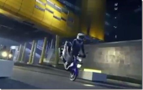 yamaha X-ride stoopie