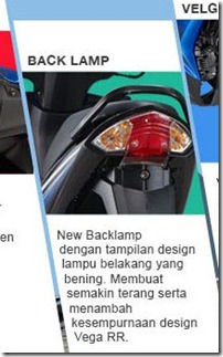 new feature on yamaha vega RR stoplamp
