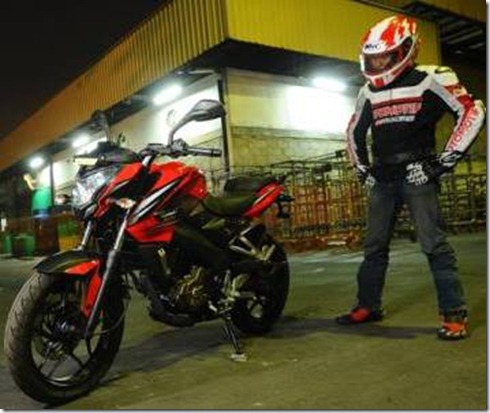 testride kawasaki bajaj pulsar 200ns