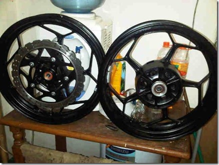 velg kawasaki z250 sepasang