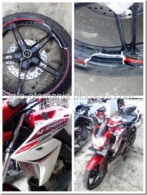 velg yamaha new vixion lightning pecah
