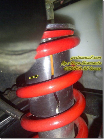 cover monoshock honda Cb150R pecah