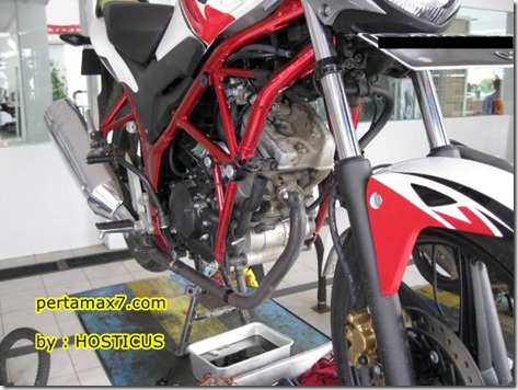 honda CB150R pakai knapot hondaTiger revo