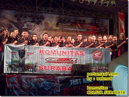komunitas honda CB150R surabaya