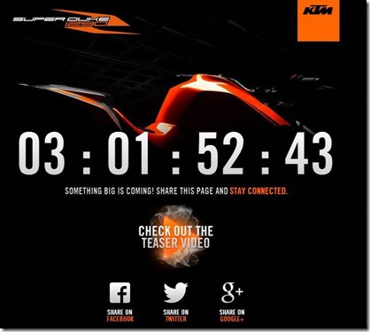 KTM 1290 superduke R teaser