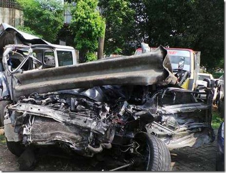 lancer evo dul kecelakaan