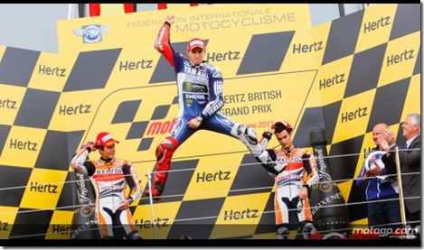 lorenzo win selebration