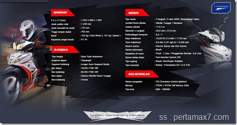 spesifikasi yamaha jupiter Z1 terbaru