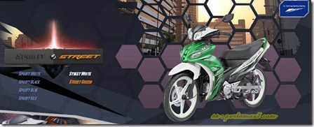 yamaha jupiter z1 street green