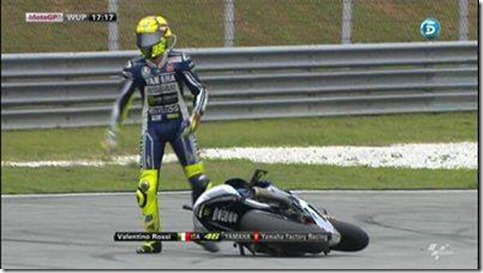rossi crash