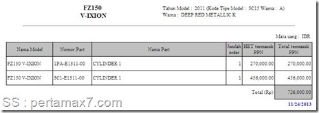 cylinder head yamaha vixion