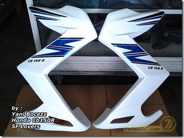 honda CB150R pakai half fairing ala Kawasaki Z250 1