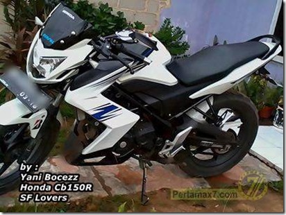 honda CB150R pakai half fairing ala Kawasaki Z250  2