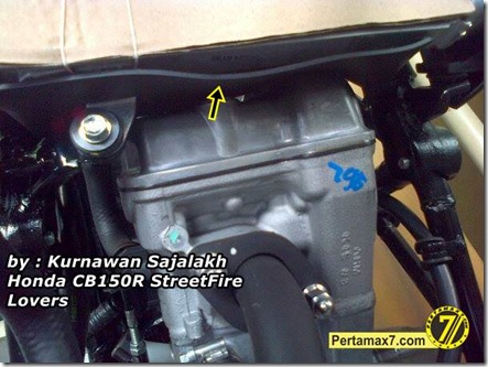 karet pelindung kipas radiator honda CB150R 2