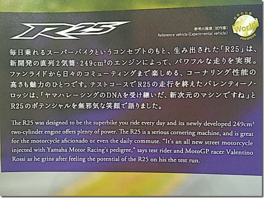 yamaha R25 brosur