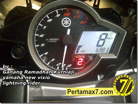 Indikator Gear di yamaha new vixion