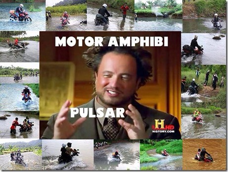 bajaj pulsar motor amfibi