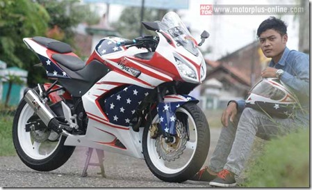 honda CB150R ala kawasaki Ninja 250 cilacap