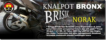 knalpot berisik kena tilang