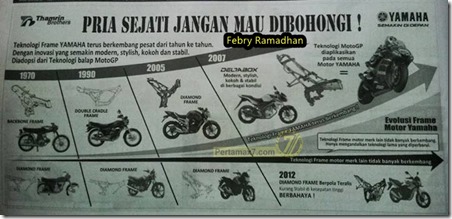 rangka yamaha vs rangka honda