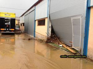 Tech 3 Yamaha workshop damaged by floods&nbsp;1