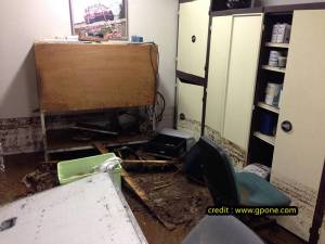 Tech 3 Yamaha workshop damaged by floods&nbsp;9