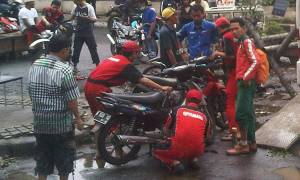 yamaha bantu korban banjir lintas&nbsp;merk