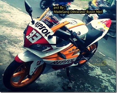 Yamaha New Vixion Modip YZF-R125 livery honda repsol Marquez 93