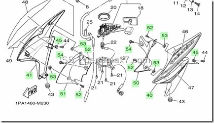 air scoop yamaha new vixion lightning