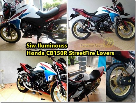 Modifikasi Honda CB150R dengan Air Scoop yamaha new vixion lightning