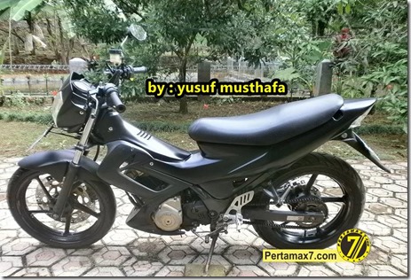 Suzuki Satria FU pakai velg Yamaha Byson 4