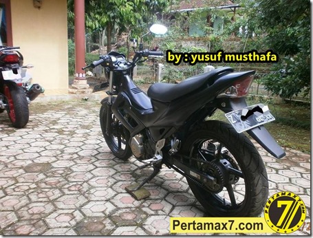 Suzuki Satria FU pakai velg Yamaha Byson 5