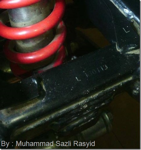 swing arm honda CB150R