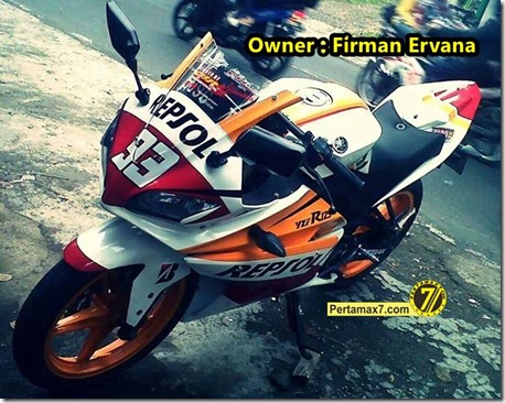 Yamaha New Vixion Modip YZF-R125 livery honda repsol Marquez 93
