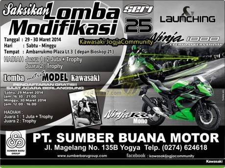 launching Ninja 250 RR MONO dan Ninja 1000 Yogyakarta DIY 2