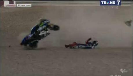 lorenzo crash qatar 2014